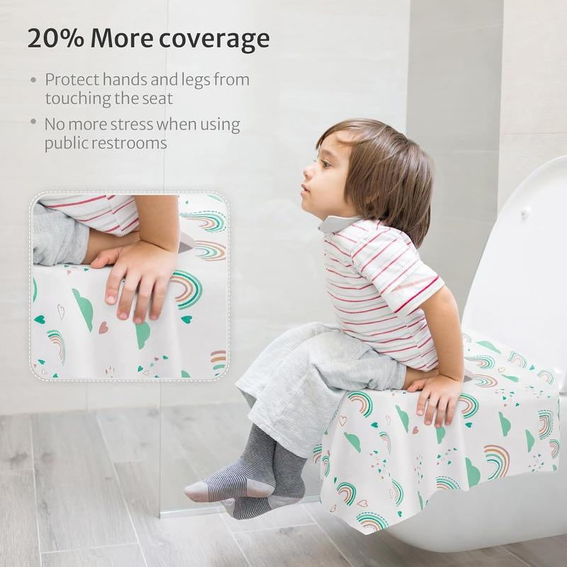 30 Count Toilet Seat Covers Disposable for & Adults, , Portable Package for Travel, Potty