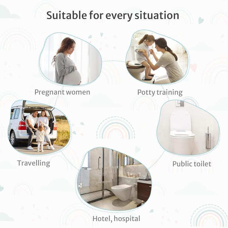 30 Count Toilet Seat Covers Disposable for & Adults, , Portable Package for Travel, Potty